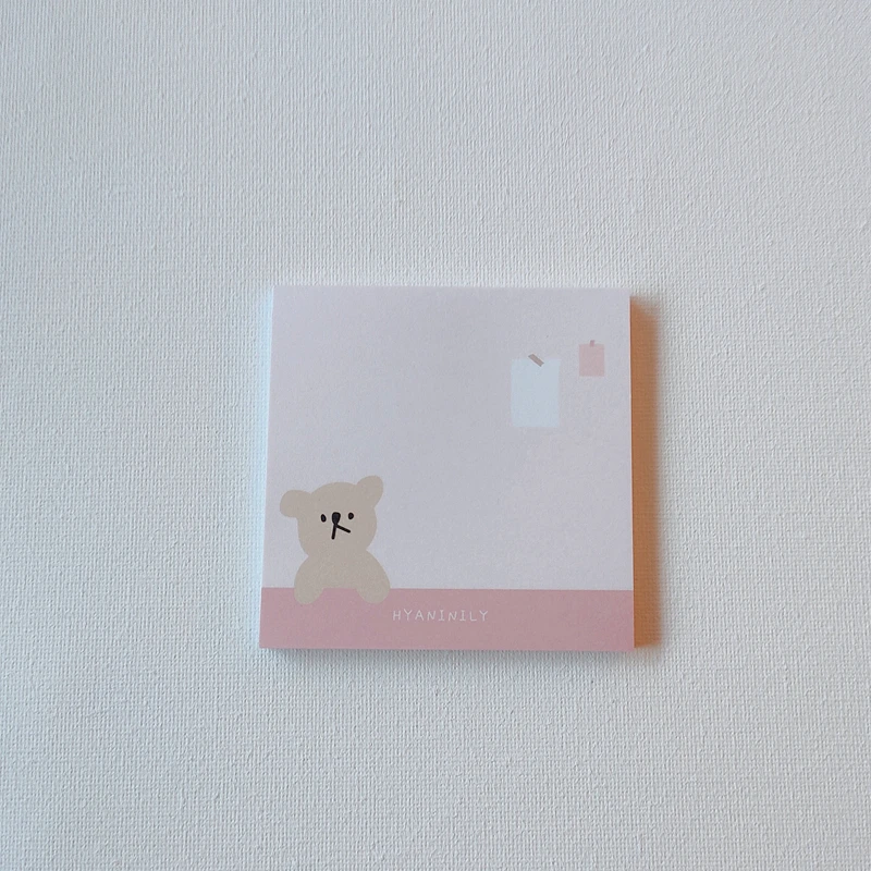50 листов/лот Kawaii корейский INS Friend Bear Dialog Memo Pad N Times Sticky Notes портативный блокнот для
