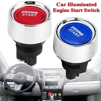 universal car auto illuminated push button red blue touch switch engine start switch race starter 12v