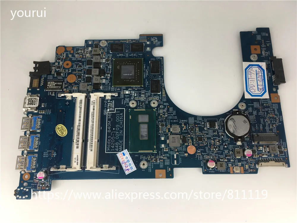 

yourui High quality For Acer aspire VN7-571 VN7-571G laptopmotherboard withi7-5500u cpu 448.02F09.0011 fully tested work
