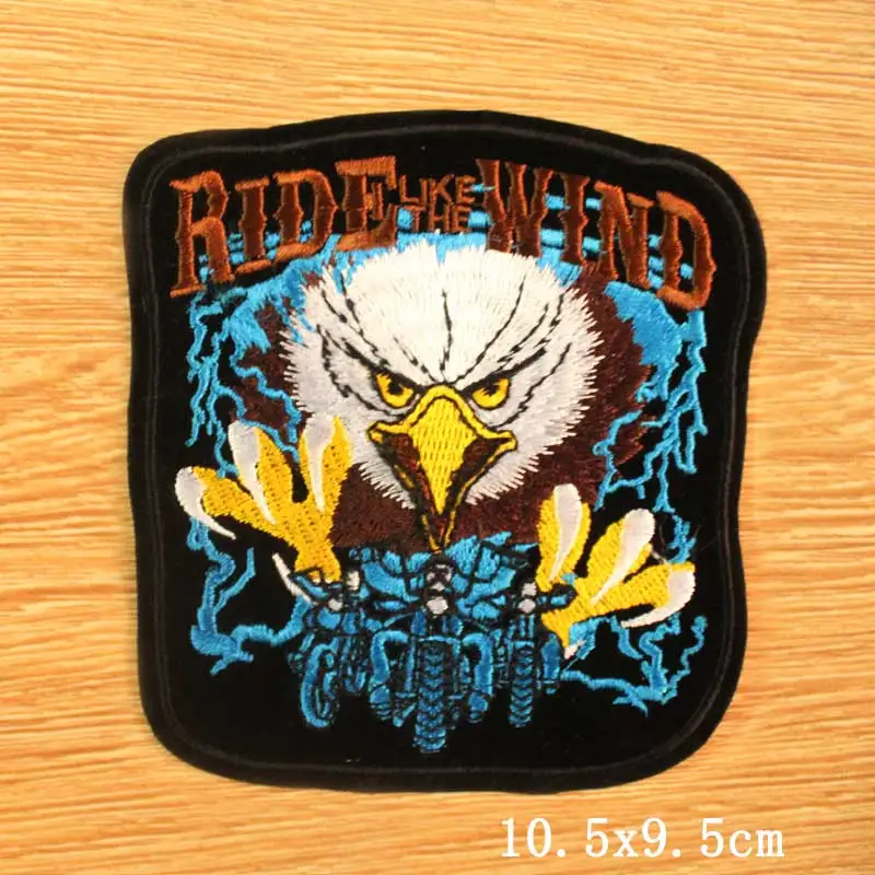 Мотоциклетная нашивка с железной вышивкой для одежды хиппи байкерские вышитые