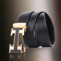 new belt fashion mens edging wear resistant scratch resistant automatic buckle belt casual authentic design 3 5 cm trouser belt