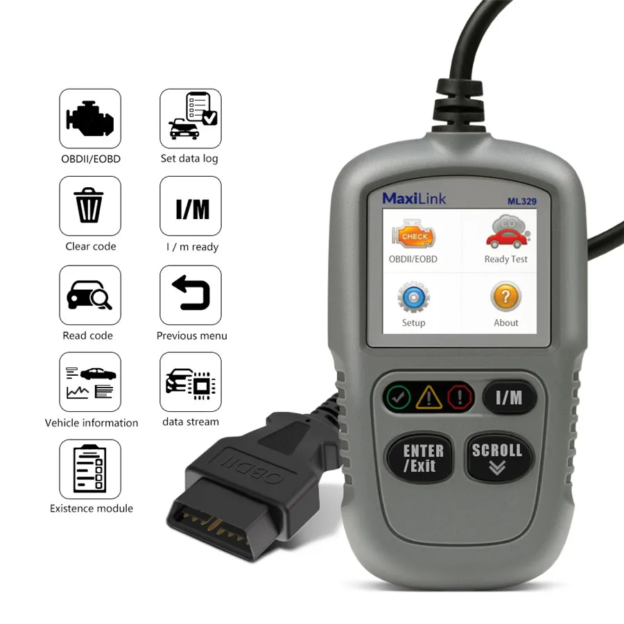 Считыватель кодов Autel MaxiLink ML329 (расширенная версия AL319)|Электрические тестеры и