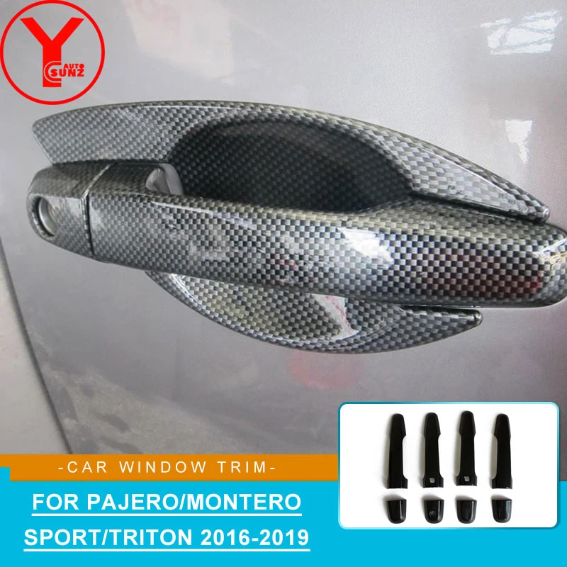 Крышка дверной ручки для MITSUBISHI Montero PAJERO SPORT Shogun Triton 2016 2017 2018 детали ABS