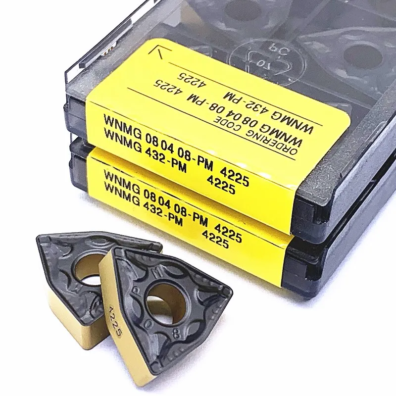 

Carbide Insert WNMG0800404 WNMG080408 PM 4225 High Quality Super Hard External Metal Lathe Turning Milling Tools WNMG 080404