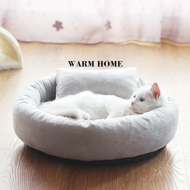Зимнее теплое одеяло для сна домашних животных мягкая кровать кошек|Кровати и