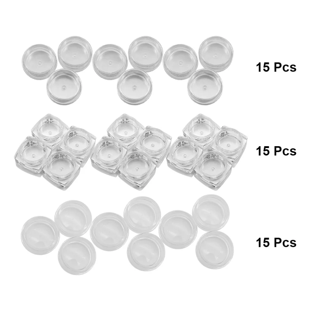 

45Pcs Cream Subpacking Boxes Mini Makeup Case Portable Cosmetic Bottle Round Cream Container for Girls