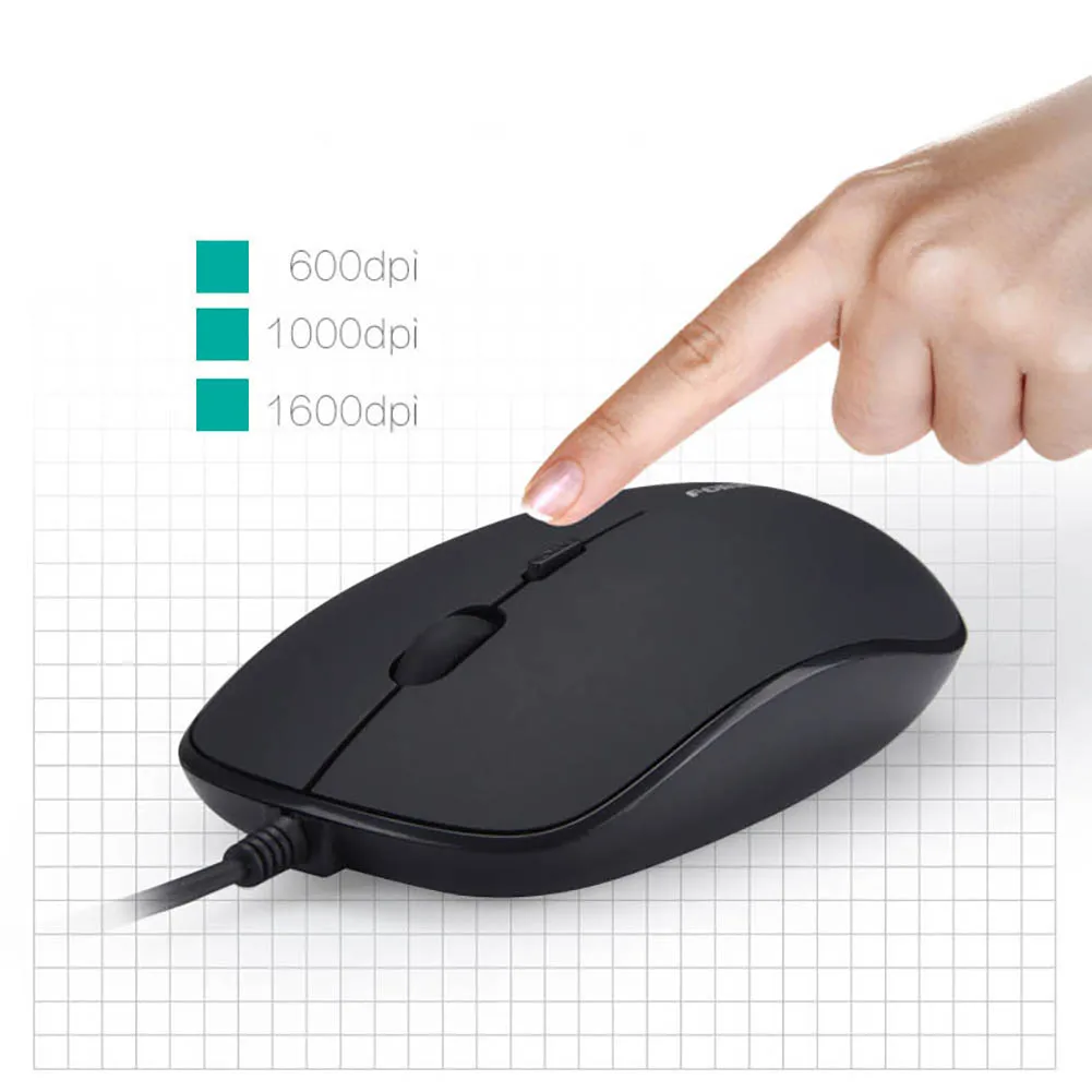 Новое поступление K9 универсальная 600/1000/1600DPI USB Бесшумная мышь для ПК и ноутбука