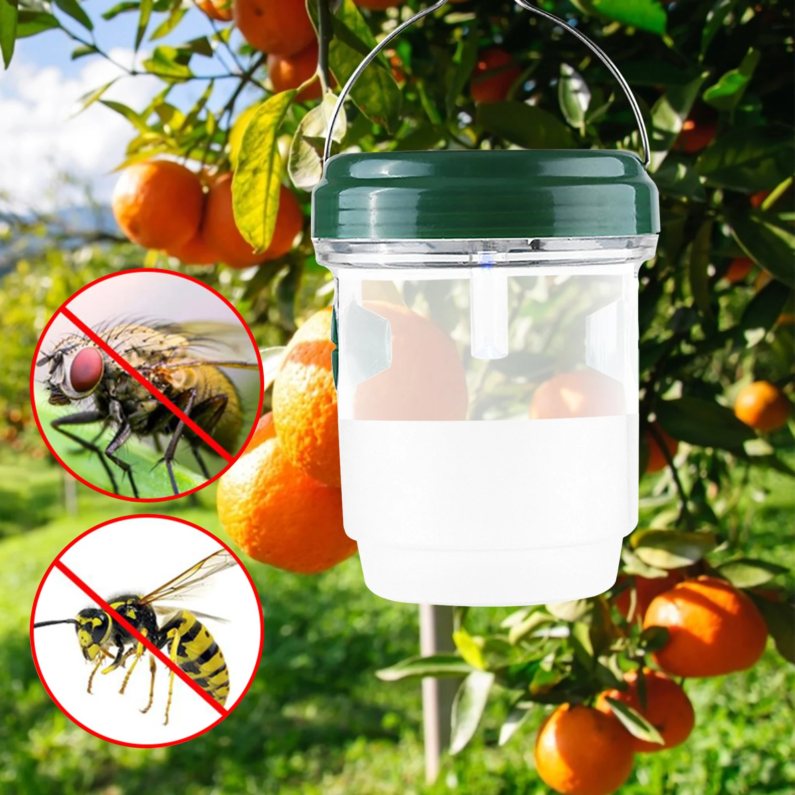 

Outdoor Solar LED Insects Trap Wasp Bee Trapper Catcher Pest Repeller Insect Killer Pest Reject Hornet Repellent Supplies Lights