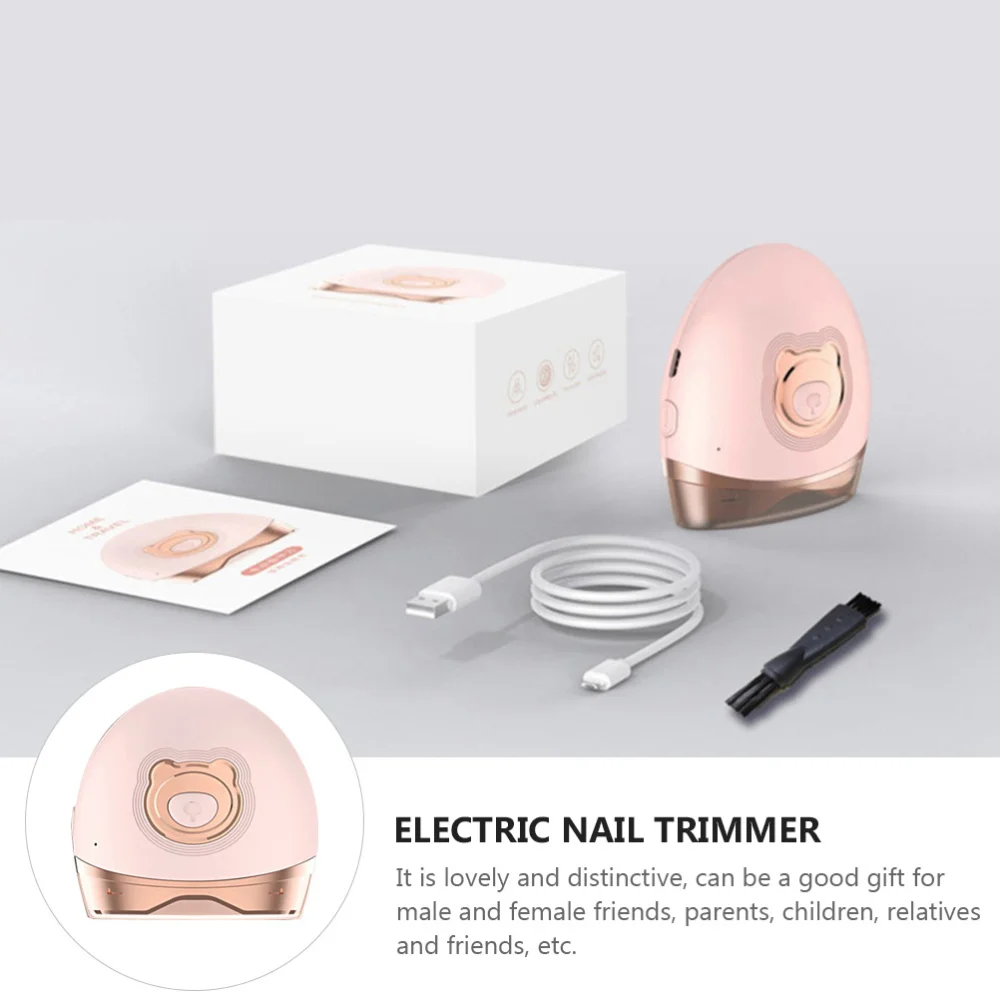 

1Pc Practical Electric Nail Clipper Durable Lovely Bear Nail Trimmer )
