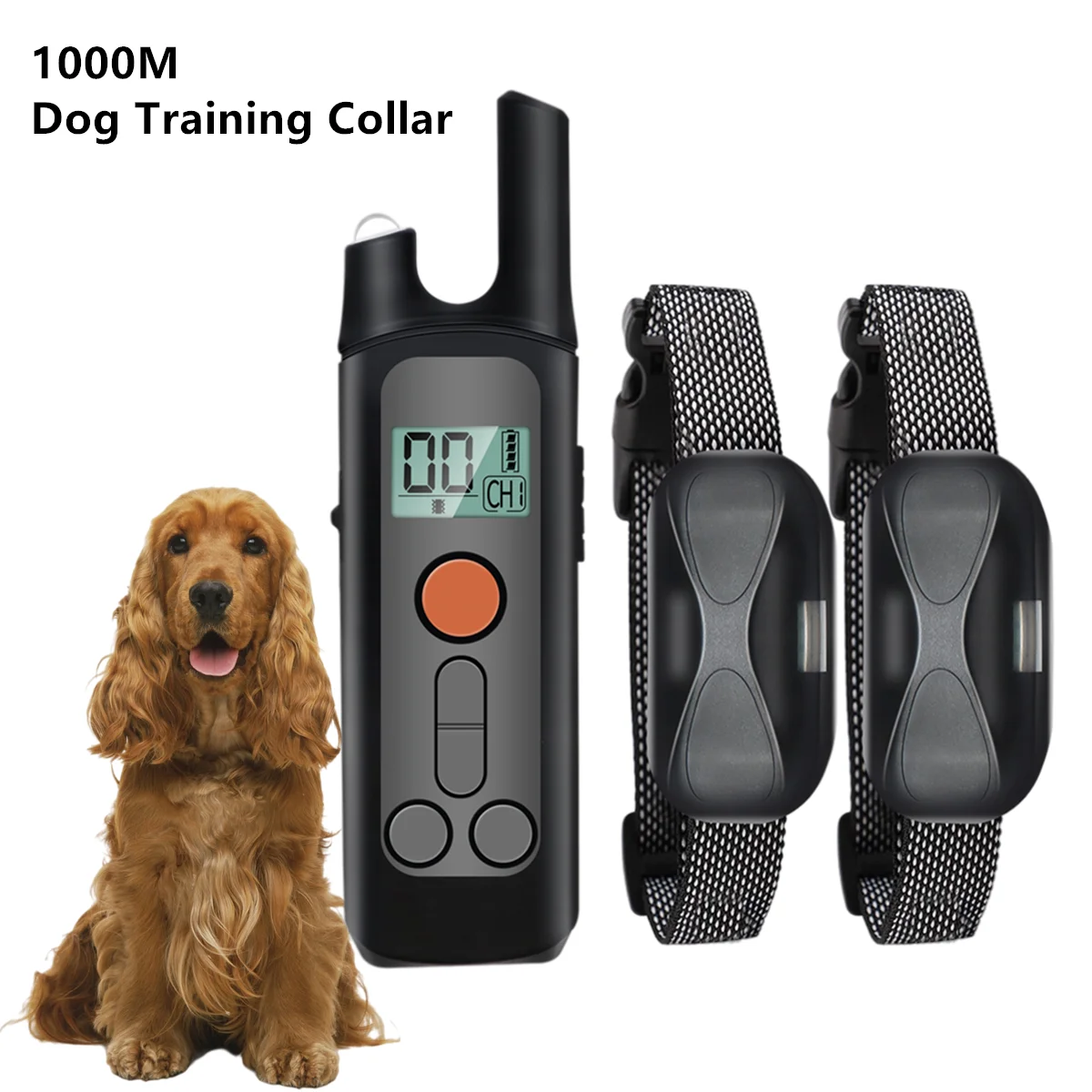 

Ошейник Электрический для дрессировки собак, водонепроницаемый, 1000 м