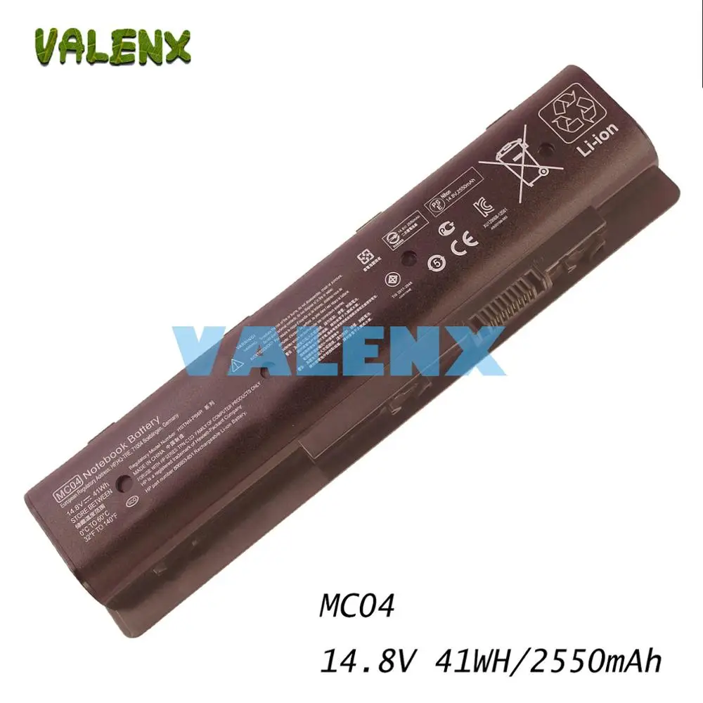14 8 в 41 ватт час 4 ячейки новинка MC04 MC06 HSTNN PB6R аккумулятор для HP TPN C123 805095