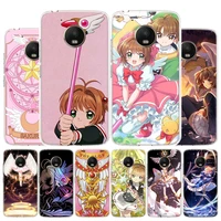 Card Captor Sakura Anime Cover Phone Case For Motorola Moto Plus Play Power One Action Fusion Macro