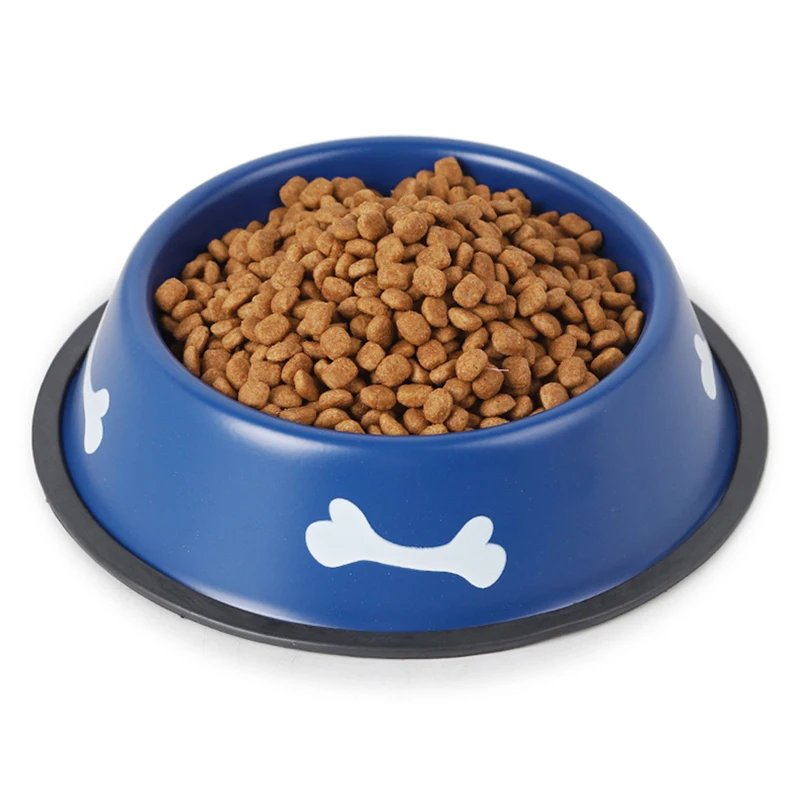 

Pet Dog Bowl Dog Food Bowl Dog Eating Bowl Teddy Golden Retriever Method Large Small Stainless Steel Single Bowl Non-slip Strong