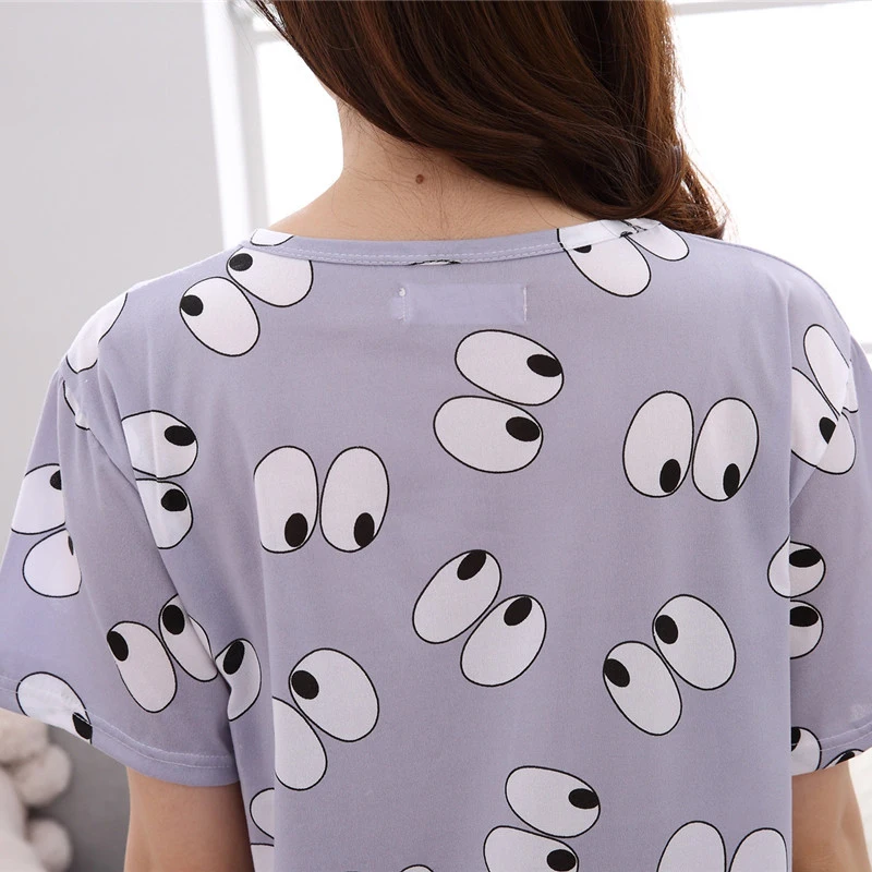 Женский и мужской пижамный комплект Летний Тонкий халат с коротким рукавом