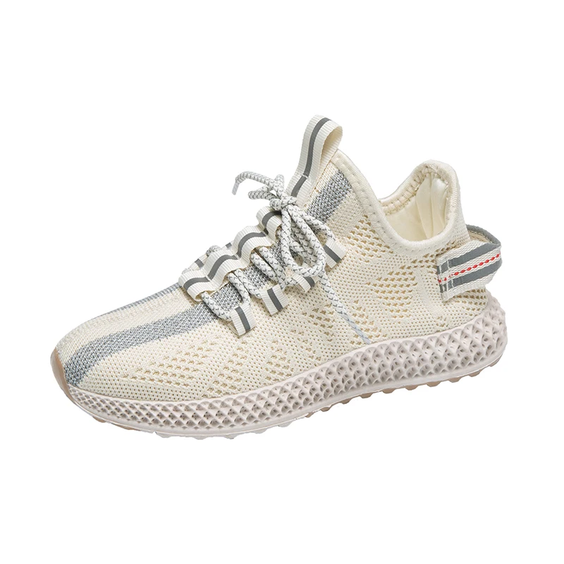 

Breathable Athletic Shoes Spring New Style Mixed Colors Mesh Versatile Soft-Sole Women's Reflective Running Casual Shoes Women