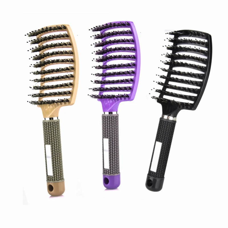 Щетка для волос массаж головы гребень Щетинная кисть нейлон Волшебная