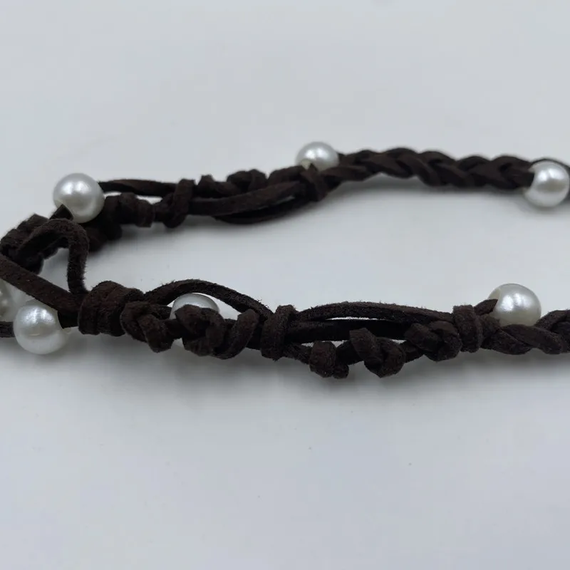 Ожерелье принцессы Моана из аниме-фильма плетеная кожаная веревка ручной работы