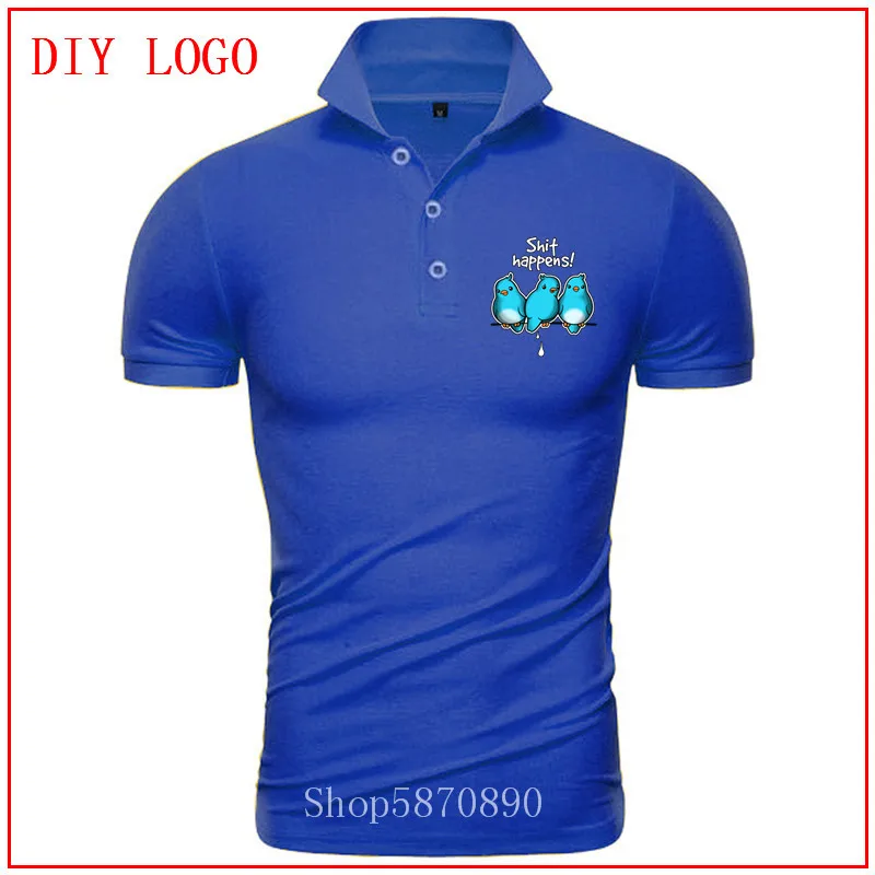 2020 Симпатичная хлопковая поло с птицами в виде попугаев кавайная шутка