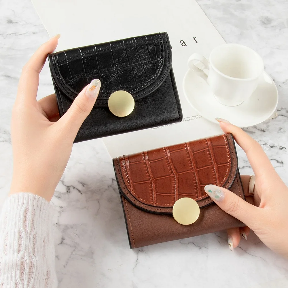 

Short wallets for Women Luxury Money Clear Women purse PU Female Plaid Purses Nubuck Card Holder Coin Purse Party Dinner Bag