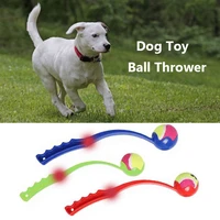 pet throwing dog training toy ball pet training tool throwing device outdoor tennis interactive toy pet sports products 2021 new