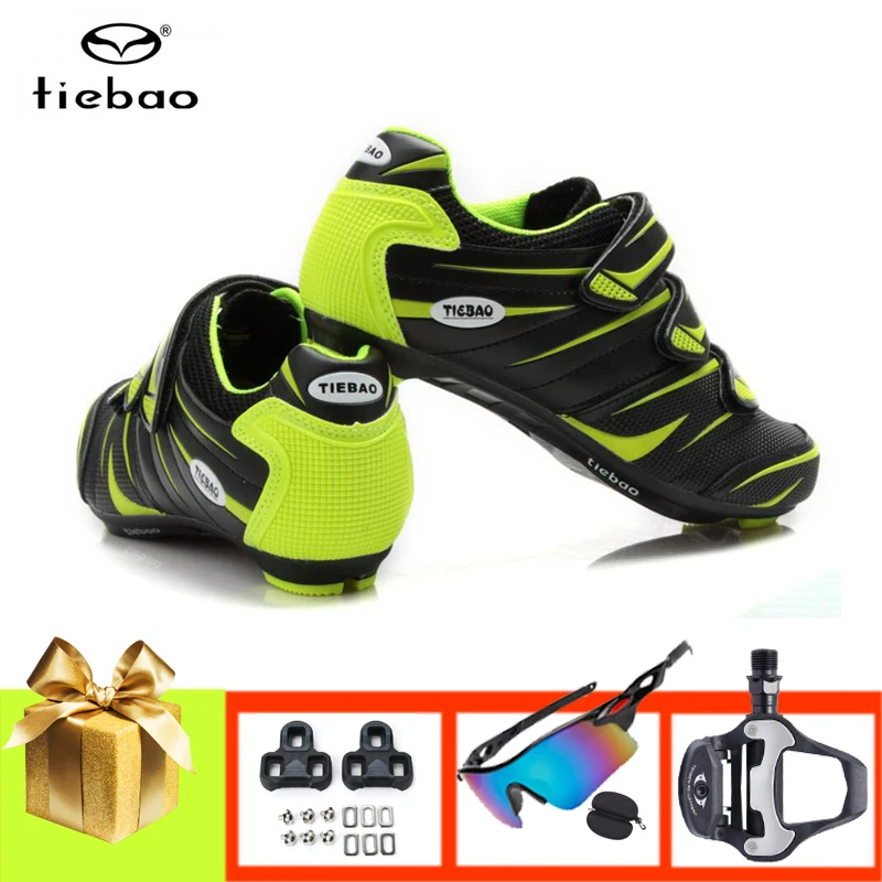 TIEBAO Road Bike Shoes Men Women Self-locking Breathable Sapatilha Ciclismo Ultra-light Wear-resistant Athletic Racing Bicycle