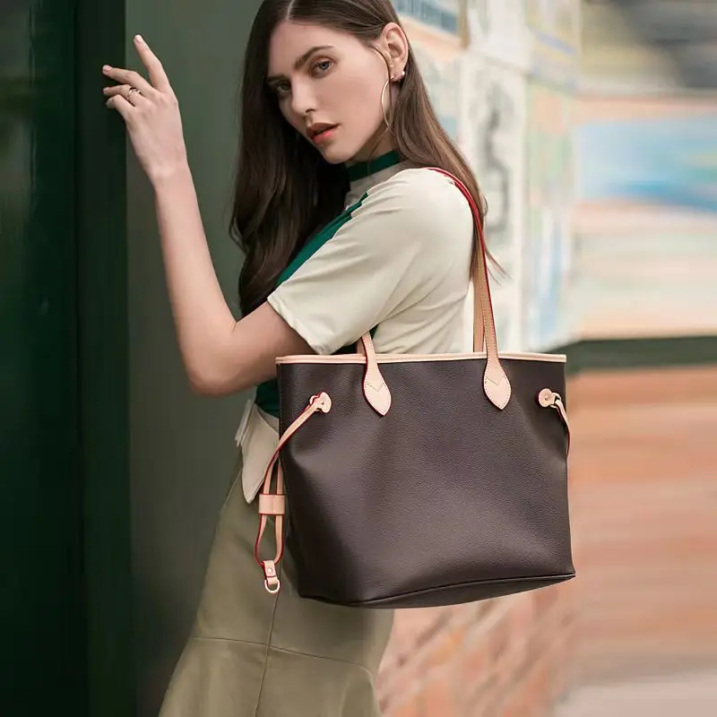 

New fashion women handbags ladies designer composite bags lady clutch bag shoulder tote female purse wallet MM size