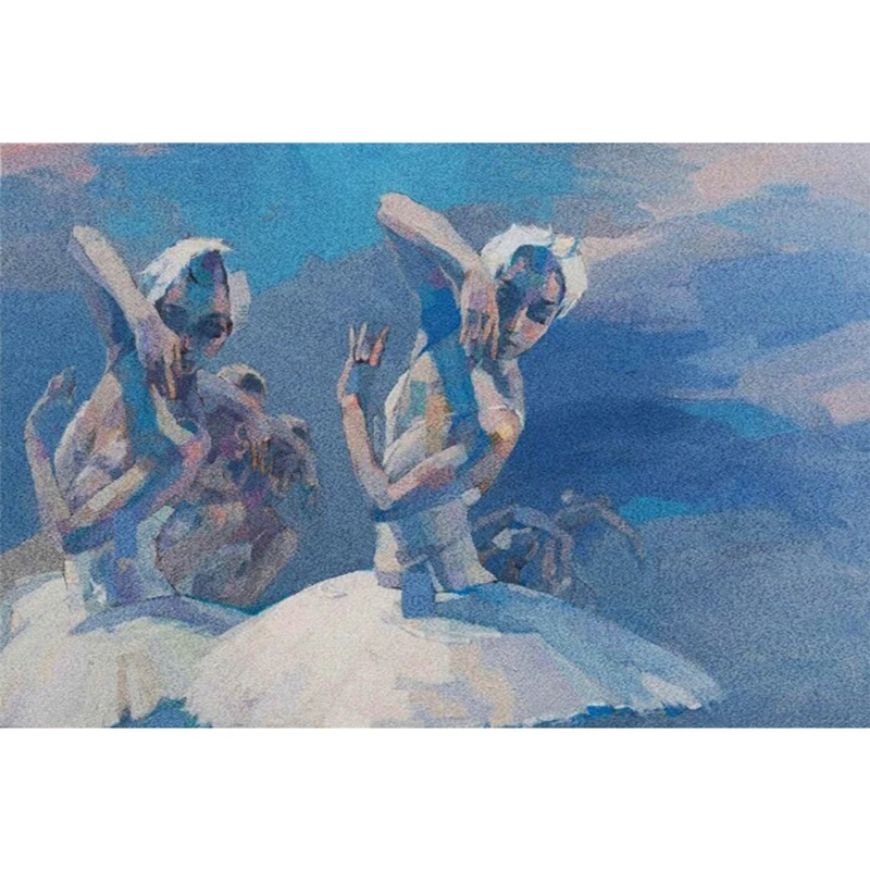

Paint by numbers for adults and children, Character portrait painting "Elegant Swan Dancer" picture customization speed delivery