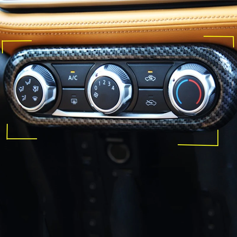 Кнопки регулировки кондиционера для приборной панели из углеродного волокна