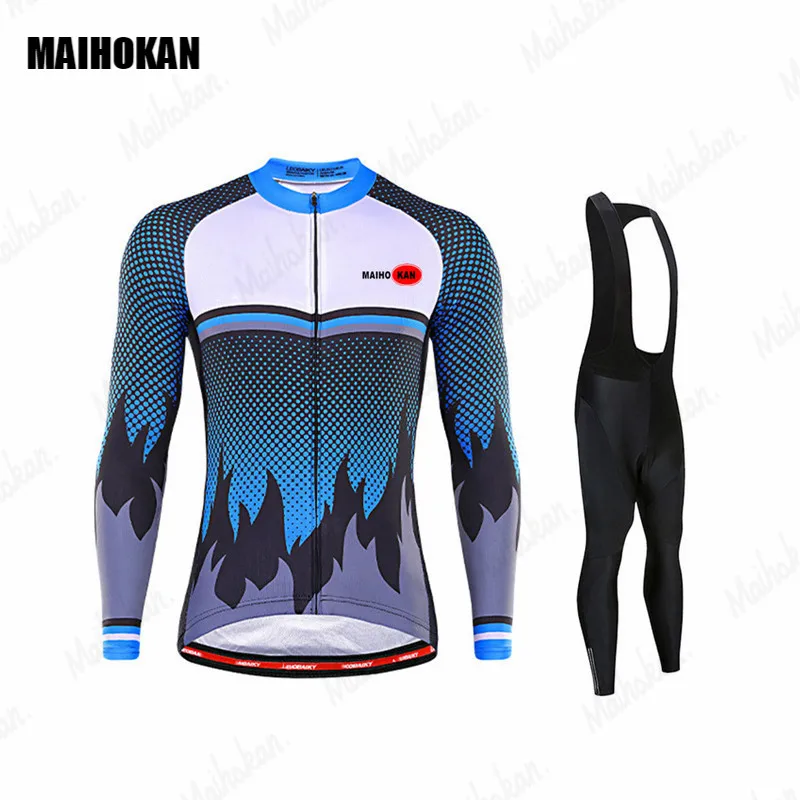

New 2021 Winter Thermal Fleece Men's Cycling Jersey Set Sport Cycling Clothing MTB Bicycle Jerseys Bike Uniform Ropa De Hombre
