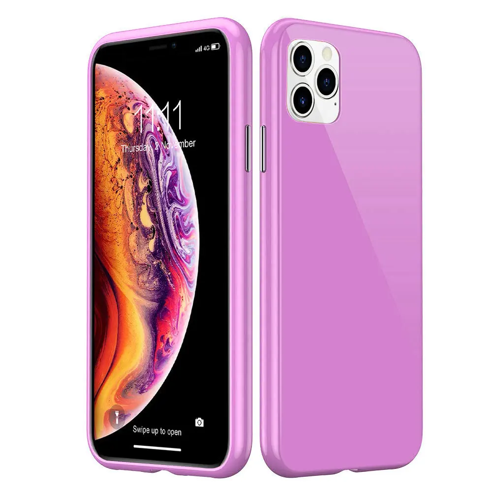Фиолетовый Магнитный стеклянный чехол FLOVEME для iPhone 11 Pro Max, чехол для iPhone XR X XS Max, чехол для iPhone 7, 8 Plus, магнитный чехол для телефона - Цвет: Фиолетовый