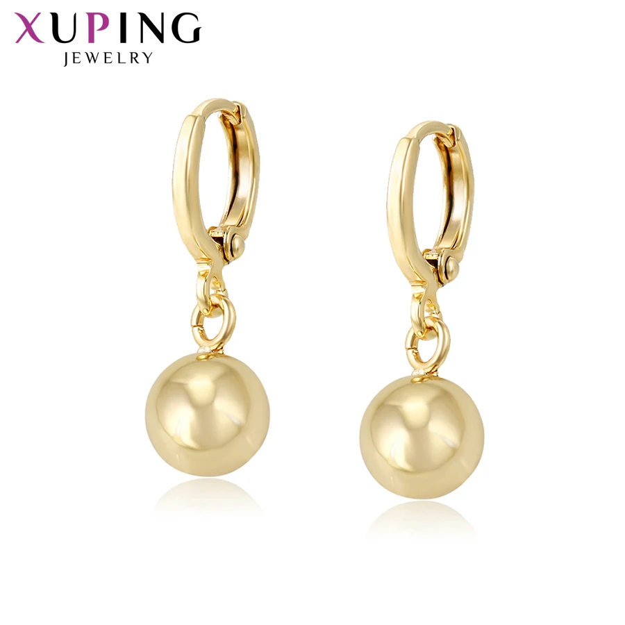 Элегантные серьги Xuping капли светло желтое золото с покрытием для женщин подвески