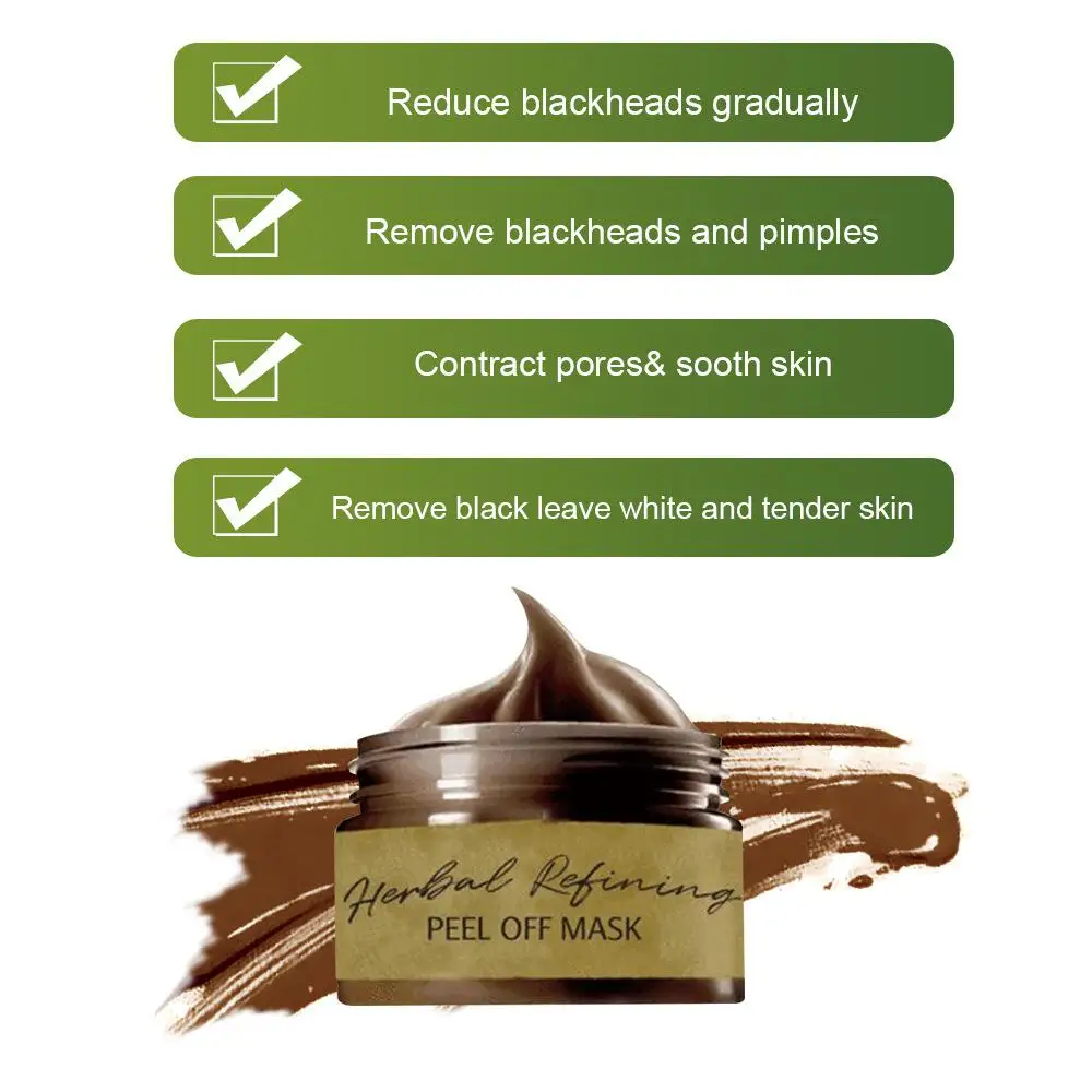 80 мл/120 мл травяная Очищающая отшелушивающая маска для лица красота удаления