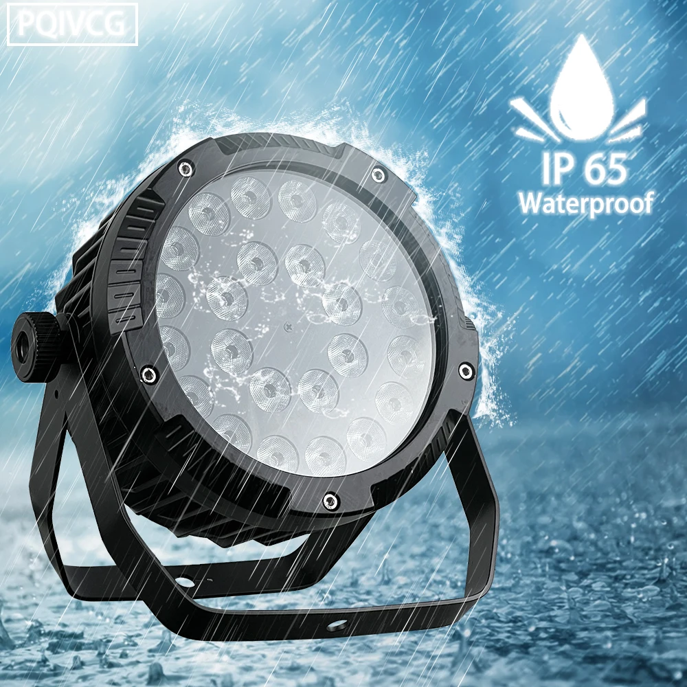 

24x18 Вт IP65 открытый Водонепроницаемый Led Par Светильник RGBWA УФ 6-в-1 сценический светильник ing оборудование на открытом воздухе; Обувь для свадеб...