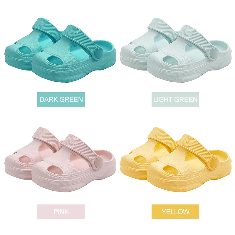 

Litthing Summer New Baby Hole Shoes Children Nice Non-slip Soft Floor Old Boys Girl 2021 Beach Sandals 130-180cm 1-6 Years