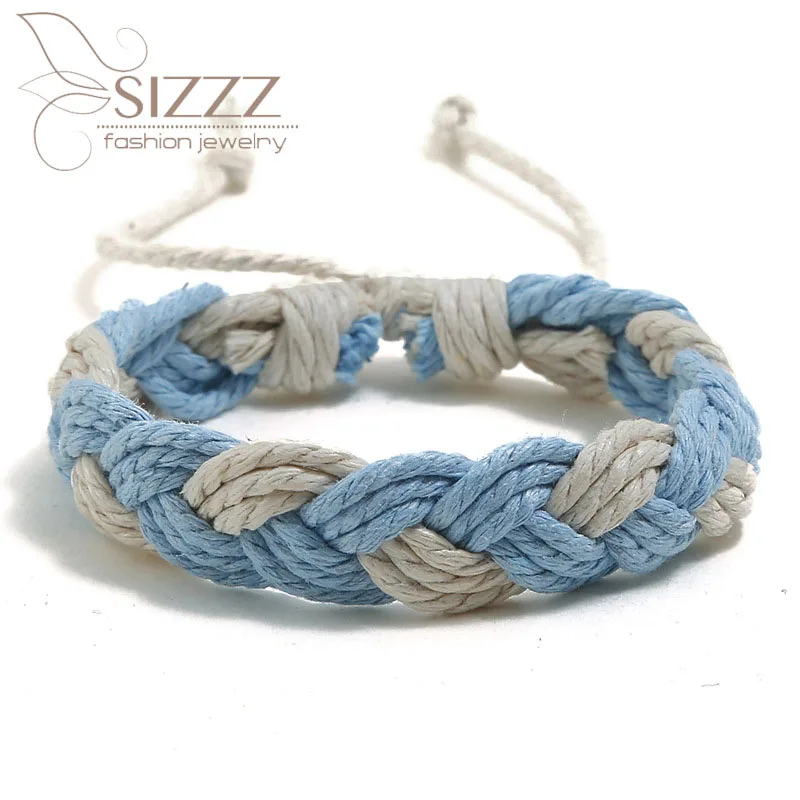 2019 цвет пеньковая веревка пара национальный ветер ручной простой браслет и