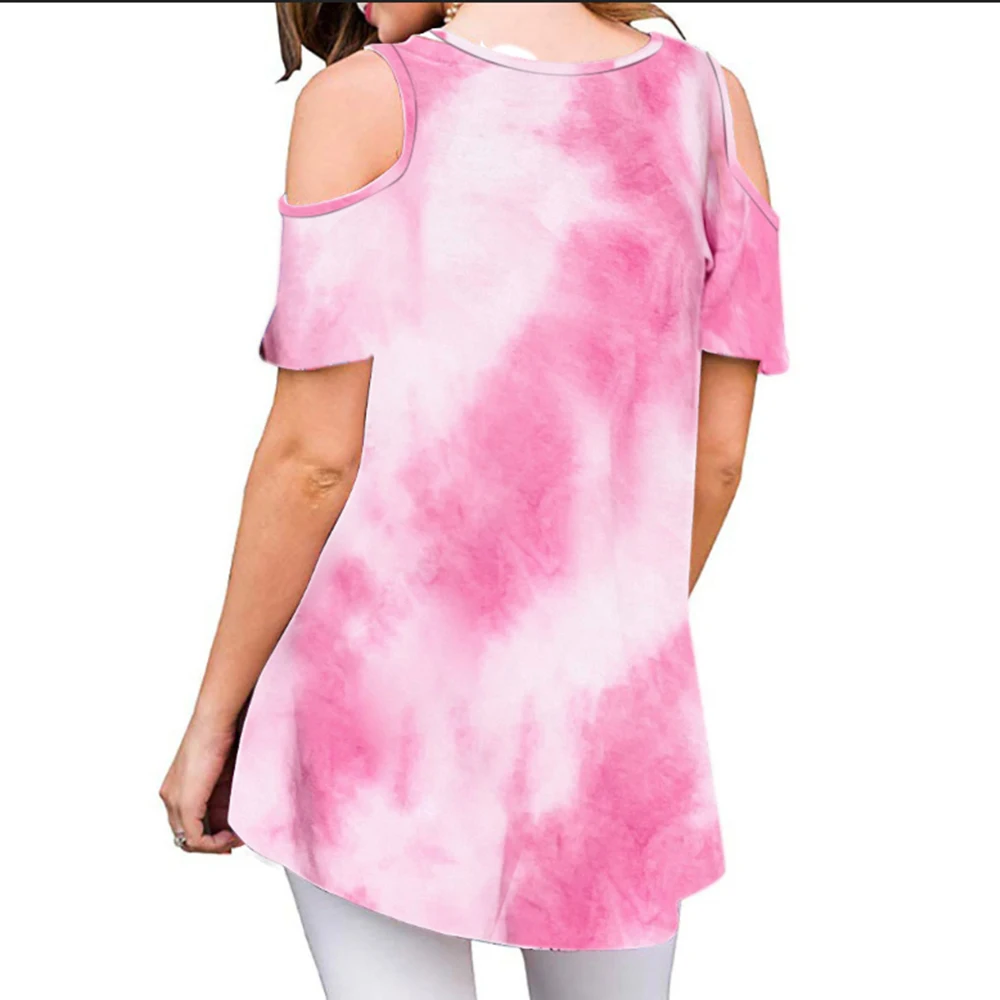 Женская блузка и рубашка с коротким рукавом Nebula топы принтом в виде