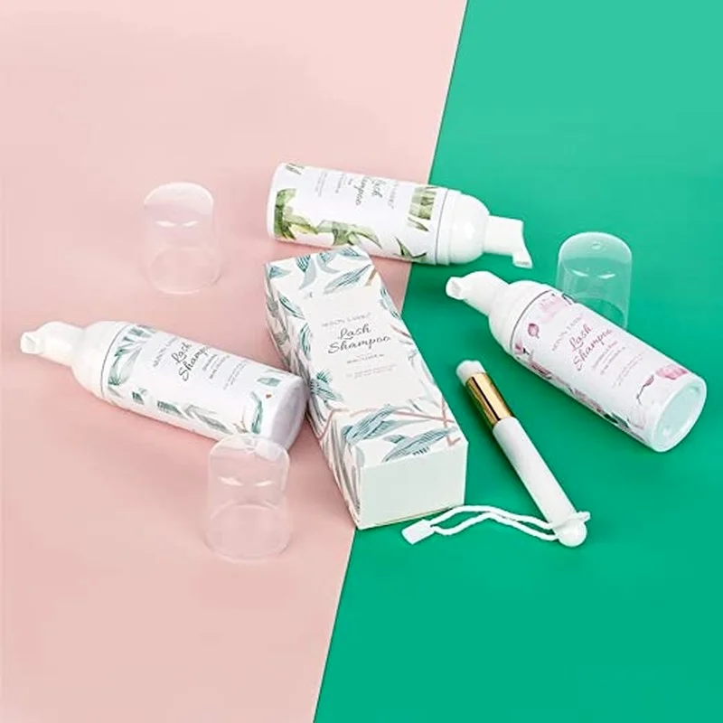 60 мл набор для чистки ресниц с кисточкой-муссом подтяжки пена очистки инструмент