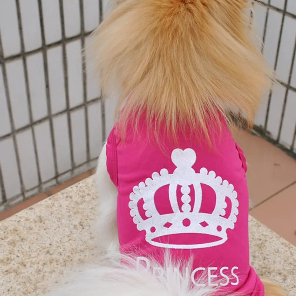 

Pet Dog Vest Cute Design Small Puppy Cat Clothing Spring And Summer Breathable Teddy Dog Cotton Clothes Pet Puppies