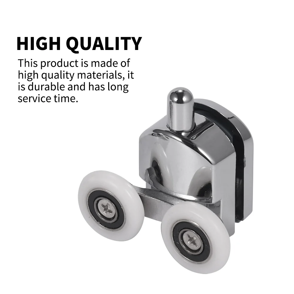 Набор металлических двойных роликов из стекла для ванной комнаты роликовые