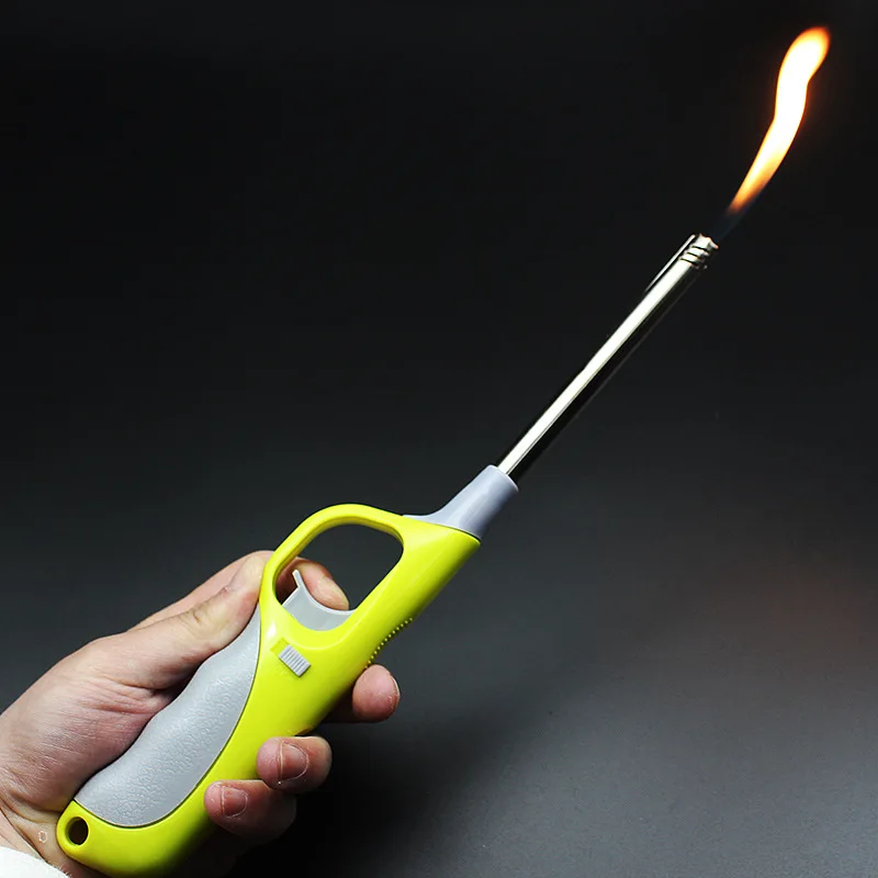 

Butane unusual lighter gas kitchen torch gadget candle metal gun adjustable flame size inflatable lighter multi purpose fireplac