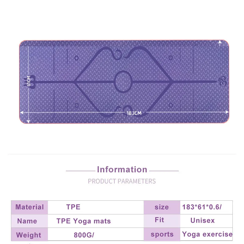 Женский Коврик для йоги из ЭВА толстый нескользящий спортивный матрас спортзала