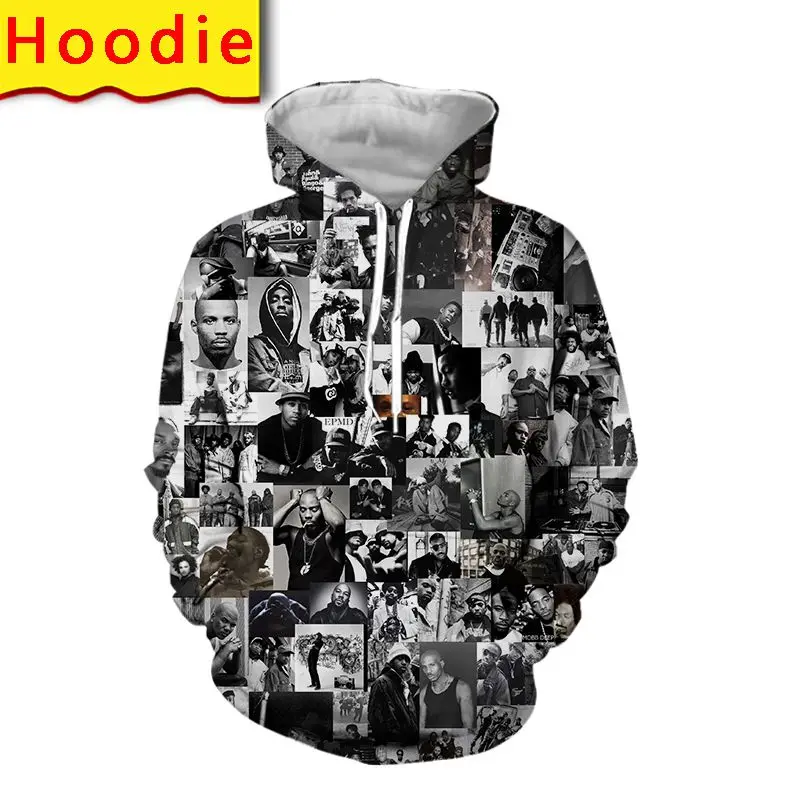 

Мужская толстовка с капюшоном и принтом в стиле Харадзюку