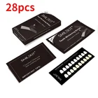 28 шт.кор. отбеливание зубов полоски уголь зуб зубные полоски для удаления пятен гигиены ротовой полости стоматологические зубы тенты набор для отбеливания эмали белый инструмент