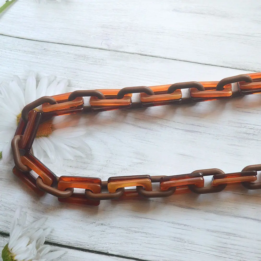 1 0 метров акриловые цепи нитки связанные с искусственными звеньями Женские