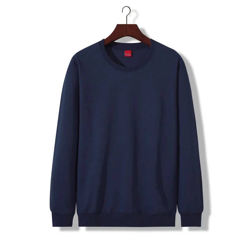 

2020 tops round neck sweater terry solid color pullover jacket spring and autumn men's long sleeves