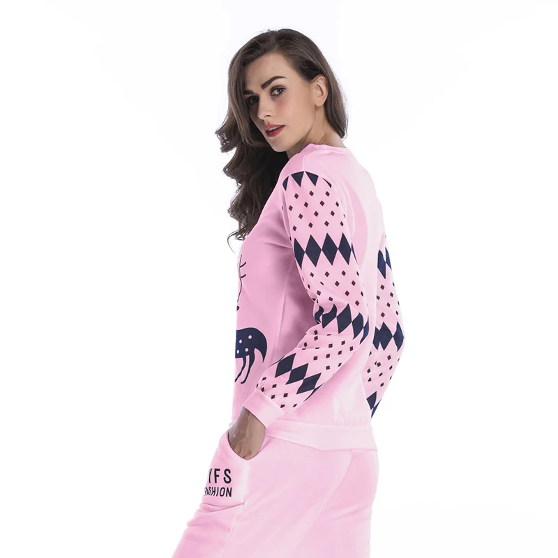 Женская толстовка на каждый день с круглым вырезом и воротником осенняя зимняя