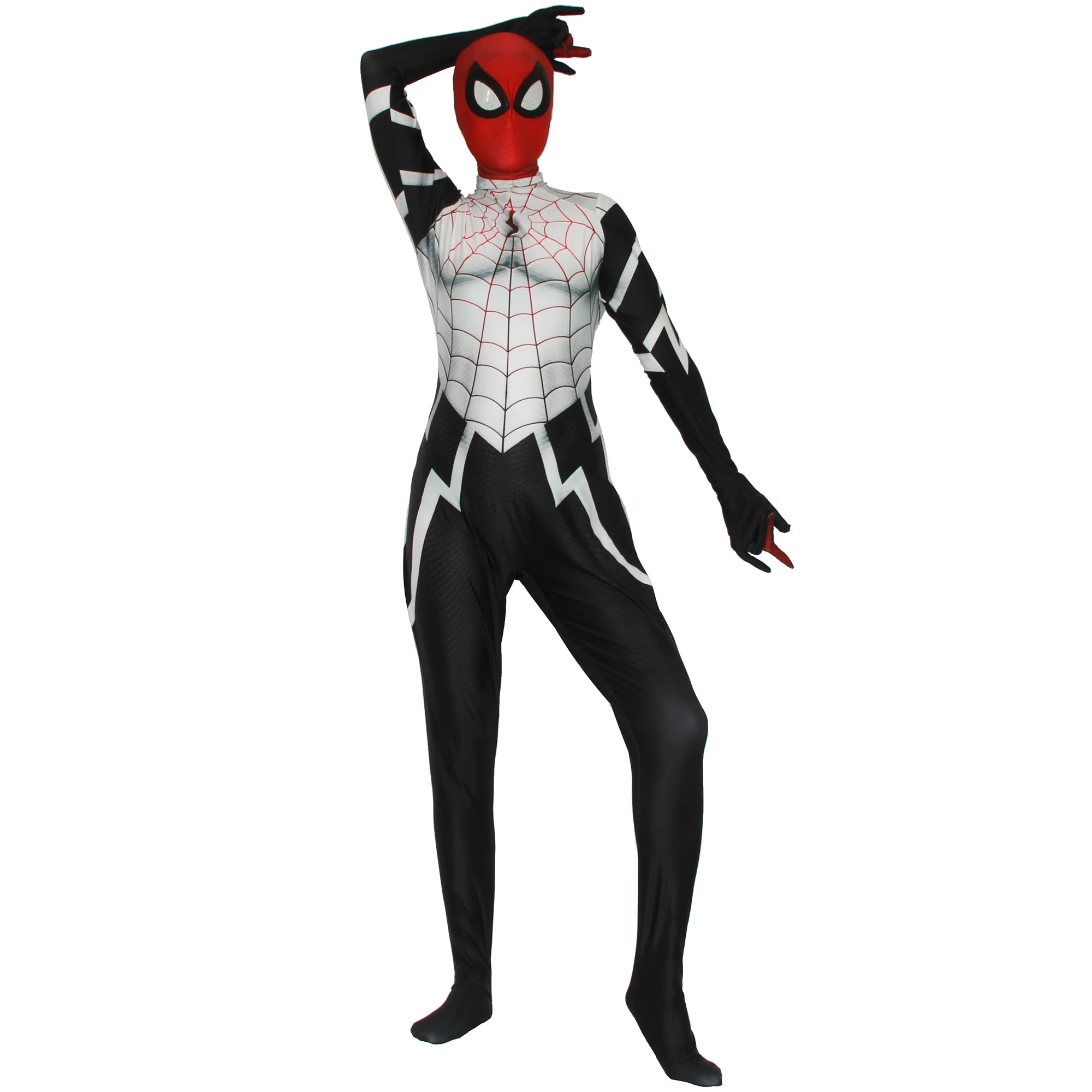 Хэллоуин Карнавал супергерой персонаж платье Паук шелк взрослые дети Высокое