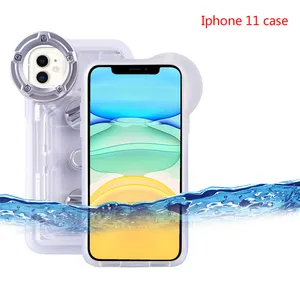 phone case for iphone 11 11pro 11pro max waterproof phone housing 60m underwater protective cover for diving new arrivals 1pc free global shipping