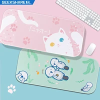 cute cat sea otter mouse pad girls oversized soft cushion gaming computer pad office thickened pads 2021 new keyboard desk mat
