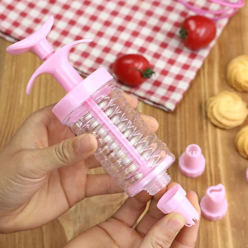 

Cream Decorating Gun Set Baking Tools Plastic Decorator 8 Piece Set Decorating Mouth 8-end Decorating Gun Squeezing Cream MouthT